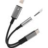 HOYULLI Adattatore da USB C a Jack Auricolari da 3,5 mm (2 in 1) Caricabatterie Dongle di tipo C per iPhone 16 15 Pro Max per Apple Cavo audio AUXiliar per iPad Compatibile con Samsung S25 S24 S23 AUX