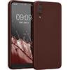 kwmobile Custodia Compatibile con Huawei P20 Cover - Protezione Back Case Morbida - Silicone TPU Effetto Metallizzato Vinaccia Metallizzato