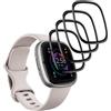 KELOLIN [4 Pezzi] Pellicola Protettiva per Fitbit Sense 2 Facile da Installare (Curva 3D), Copertura Completa, Anti Graffio, HD Protezione Schermo Compatibile con Fitbit Sense 2
