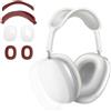 CAPASTEC 1 Set Copripadiglioni in Silicone con Custodia Protettiva in TPU per Cuffie AirPod Max, Accessori per Apple AirPod Max, Rosso Vino