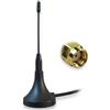 UniteCom Antenna Mini Whip LoRa 868 MHz con montaggio magnetico. Antenna LoRaWAN per gateway/router IoT. Supporta l'estrazione HNT con hotspot di elio. Connettori SMA/RP-SMA (connettore maschio RP-SMA