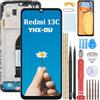 YHX-OU 6.74'' Nero+Telaio Display LCD per Xiaomi Redmi 13C 23100RN82L Schermo Completo Touch Screen Digitizer Assemblea + Vetro Temperato + Strumento di Installazione