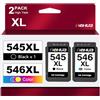 hehua PG-545XL CL-546XL Cartucce Compatibili per Canon 545 546 XL Cartucce | PG -545 Compatibili per Canon Pixma TS3350 TS3150 TR4551 MX495 TR4550 MG2550s MG2555s TS3151 MG3050 MG2950 (Nero, Colore)