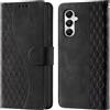 CaseGla Cover per Samsung Galaxy A05s custodia portafoglio Nero | Blocco RFID, 3 scomparti carte, 1 tasca banconote, Chiusura magnetica, Supporto, Pelle PU flip cover per Samsung A05s