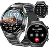 TAYSHILEY Smart Watch uomo 1,54 pollici HD Touch Screen Sport Fitness Tracker Bluetooth Chiamate IP67 Impermeabile 24/7 Frequenza Cardiaca/Pressione Arteriosa/Monitoraggio