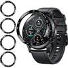 Akancy [4 pezzi] Akancy Pellicola salvaschermo compatibile con Honor Watch Magic 46mm Con scala,antigraffio,senza bolle,tocco sensibile,applicazione facile,pellicola glassata,Copertura completa(senza vetro)
