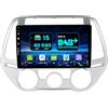 MISONDA Autoradio DAB/DSP/CarPlay integrato Android 15 Per Hyundai i20 (2012-2014) - [4G+64G] - Telecamera posteriore + microfono - IPS da 9 pollici - Con comandi al volante, WiFi, Bluetooth, RDS