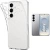 N NEWTOP Custodia Compatibile con Samsung Galaxy S25 Plus, Morbido TPU CLEAR Silicone Anti Graffio Trasparente Slim Sottile Flessibile Case Posteriore Proteggi Vetro (Solo Cover)