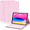 tititinita Custodia con tastiera per iPad di 11a generazione A16 11 2025, custodia con tastiera layout UK per 10a generazione 2022, custodia sottile con tastiera Bluetooth staccabile e portamatite per iPad 11