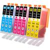 Jhaan 551XL Cartuccia d'inchiostro Compatibile per Canon 550 551XL per PIXMA IP7250 MX925 MX725 MG5550 MG5650 MG7550 MG6650 MG5450 MG6350 MG6450 MG7150 (Confezione da 10)