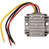 Buachois Convertitore di Tensione,Regolatore Del Convertitore di Alimentazione Da 24 V A 12 V, Convertitore Buck di Tensione Impermeabile DC 18‑36 V DC 12 V 120 W 10A