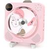 Arafuna Lettore CD portatile, Arafuna Lettore CD Bluetooth con altoparlanti, Piccolo domestico con telecomando, Radio FM, Schermo digitale, Jack per cuffie