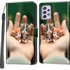 Haninsuze Cover per Samsung Galaxy A33 5G, Portafoglio PU Pelle, Gatto | Interno TPU Antiurto, Anti-Graffio, Fessura per Schede, Supporto Stand, Design Libro, Flip