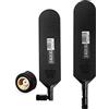 Vecys Dual Band WiFi 2.4GHz 5.8GHz Antenna 12dBi ad Alto Guadagno Omnidirezionale Glue Stick RP SMA Maschio Antenna per Router WiFi Scheda di Rete Wireless (Nero, 2 PCS)