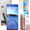 YHX-OU 6.53 Nero per Xiaomi Redmi Note 9 Redmi 10X 4G M2003J15SC di Riparazione e Sostituzione LCD Display Touch Screen Digitizer con Utensili Inclusi+1 Pezzo Vetro temperato