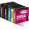 HenceBuy PGI-2500XL Compatibili per Canon PGI 2500 XL 2500XL Multipack Cartucce d'inchiostro per Canon Maxify MB5150 MB5450 MB5050 MB5100 MB5300 MB5455 iB4050 iB4150 (2BK/C/M/Y, 5 Pack)