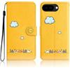 Nbziyoo Custodia per Google Pixel 9a, pieghevole, grazioso gatto in pelle PU, con scomparto per carte di credito, funzione leggio magnetica, protezione dalle cadute per Pixel 9a, colore giallo