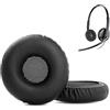 ACCOUTA Cuscinetti auricolari di ricambio Compatibile con Plantronics Blackwire C320 USB Cuffia Cuscinetti per cuffie con Premium Pelle proteica e Schiuma Memory
