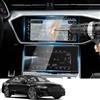 YEE PIN A6 A7 2023 compatibile con Audi A6 C8 A7 2019-2022 2023 (10,1+8,6), pellicola protettiva per navigazione, GPS navigatore, pellicola 9H, protezione temprata, antigraffio 2pcs