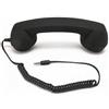 Sxhlseller Ricevitore Telefonico retrò con Spina da 3,5 Mm, Ricevitore Telefonico Cablato Resistente Alle Radiazioni con Controllo del Volume, Interruttore, Prestazioni Superiori, (Black)