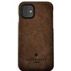 Porter Riley - Custodia in Pelle per iPhone 11 (6.1). Custodia Posteriore Sottile in Vera Pelle Premium (Marrone Cioccolato)