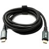 System-S USB 3.2 Gen 2 8K 2m cavo tipo C maschio a maschio intrecciato 20 Gbps 100 W compatibile per iPhone 15