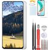 YHX-OU 6.74'' Nero TFT Schermo per Realme C61 4G/C63 4G/Note 60 2024 RMX3933/RMX3939/RMX3930 LCD Display Touch Screen Digitizer Ricambio Assembly con Utensili Inclusi + Vetro temperato