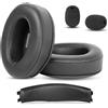 HTINDUSTRY Cuscino di Ricambio per Copricuffia/Cuffia Compatibile con HyperX Cloud Flight, Cloud Flight S Headsets Cuscini Premium con Pelle Proteica Morbida/Schiuma Memory Foam