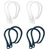 Zescyha 4 Paia Ganci per AirPods 1, 2, 3 e Pro, EarHooks per AirPods Antismarrimento, Ganci in TPU per Cuffie Bluetooth, Adattatori AntiPerdita, Per Sport Corsa Escursionismo Ciclismo, Supporto per Auricolari