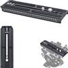 INNOREL QV160 Piastra scorrevole a sgancio rapido Compatibile con la testa del fluido video serie Manfrotto 501PL, piastra di montaggio della fotocamera Con viti da 1/4 e 3/8, larghezza 50mm