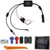 Eddrfy Adattatore DAB per Autoradio, DAB+ Splitter SMB a DIN con amplificatore integrato 15-20 dB, adattatore antenna per ricezione FM e DAB, collegamento stereo auto, facile installazione 12V