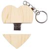 Gravidu18 Chiavetta USB 3.0 a forma di cuore in legno massello per album di foto, fidanzamento, amore, matrimonio, compleanno, archiviazione dati, idea regalo (acero, 64 GB)