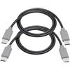 Riertostng 2pc cavo dati di ricarica c0,5 m / 1,5 ft, cavo di alimentazione USB Tipo C maschio con funzione OTG, compatibile con tablet, telefoni cellulari, lettori MP3, auricolari