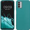 kwmobile Custodia Compatibile con Nokia G42 5G Cover - Back Case per Smartphone in Silicone TPU - Protezione Gommata - petrolio matt