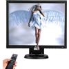 Upinva Monitor da 14 pollici Schermo della telecamera di sicurezza Schermo multifunzione HDMI AV BNC Ingresso VGA Interfaccia USB Monitor per computer Risoluzione 1024x768 Altoparlanti integrati