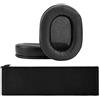 GEEKRIA Set ricambio cuscinetti auricolari e copriarchetto Geekria per cuffie Sony MDR 1ABT/1RBT/1RNC, parti di riparazione, installazione DIY facile senza attrezzi (Nero)