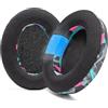 WC Freeze HD6XX - Cuscinetti auricolari in gel rinfrescante per Sennheiser HD6XX, HD58X, HD600, HD650, HD660S, HD660S2, HD580, HD565 e altri, realizzati da Wicked Cushions | 90's Black