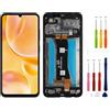 SwarKing Display LCD compatibile con ZTE Blade A55/A35 (nero con cornice) Ricambi con strumenti gratuiti