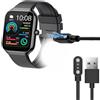 Blueshaweu Cavo di ricarica compatibile con Jugeman Smartwatch da 1,96 P99, cavo di ricarica, compatibile con smartwatch Motast P99 / Togala P99 / Jugeman P99 (nero)