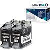 LCL Cartucce d'inchiostro Compatibile LC-227 LC227 LC227 XL LC227XLBK LC-227XLBK LC207 Nero Sostituzione per Brother MFC- J4620DW J4420DW J4625DW DCP-J4120DW (2-Pack)