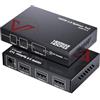 v AV Access AV Access 1 in 2 Out UHD 4K@60Hz 1080p@120Hz Splitter HDMI 2.0 con downscaling automatico, 18 Gbps a latenza zero, splitter HDMI 1×2 4K con HDR10 e 3D, HDCP 2.2, gestione EDID automatica