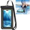 Smaoqingji Custodia Impermeabile Smartphone Cellulare Galleggiante Cover Subacquea - 1 Pezzo, Nero, Telefono Sacca, per Nuoto Rafting Spiaggia All'aperto Campeggio Parco Acquatico