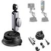 LTSKY Supporto a ventosa per auto per Insta-360 X5 X4 X3 X2 / Gopro Hero12 11 10 9 8/DJI DJI Osmo Pocket 2 Action 4/3/2, supporto a ventosa per action camera con sfera a doppia testa a 360°