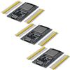 AZDelivery 3 x ESP-32 Dev Kit C non saldato NodeMCU Module WLAN con connettore USB-C WiFi Development Board con CP2102 (modello successivo per ESP8266) compatibile con Arduino incluso e-book!