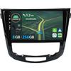 KeiDilie 10.1 [8G+256G] IPS Android 14 Autoradio per Nissan X-Trail Qashqai j11 Rouge 2014-2018-Integrato Wireless CarPlay | Android Auto | DSP | GPS | Bluetooth 5.0 | 360 Camera| Mirror Link