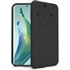 N NEWTOP Cover Compatibile per Honor Magic 5 Lite 5G, Custodia TPU SOFT Gel Silicone Ultra Sottile Flessibile Case Posteriore Protezione Fotocamera Anti Urto Guscio Scocca Colorato (Nero)