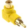CABLEPELADO Adattatore audio stereo RCA angolare 90 giallo