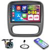 Inefala 4+64G Stereo per Opel Vivaro B/Renault Trafic/Fiat Talento/Nissan NV300 Android 15 con Wireless CarPlay Android Auto, 9 Pollici Auto Radio Soporta Bluetooth DAB WIFI 59UI GPS FM HiFi SWC AHD
