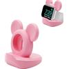 Leeneen Supporto caricabatterie per Apple Watch, supporto caricabatterie in silicone compatibile con Apple Watch Series Ultra2/Ultra/10/9/8/SE2/7/6/SE/5/4/3/2/1 Simpatico dock di ricarica per iWatch