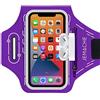 JEMACHE Fascia Da Braccio Portacellulare per iPhone 14 Pro Max, 14 Plus, 13 Pro Max, 12 Pro Max, 11 Pro Max, Xs Max, Palestra Esercizi Porta Telefono Cellulare da Corsa (Viola)